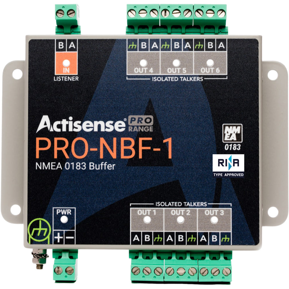 Actisense PRO NMEA Buffer - 1 OPTO Input, 6 ISO-Drive Outputs, Serial Port, Pluggable Screw Terminals [PRO-NBF-1]