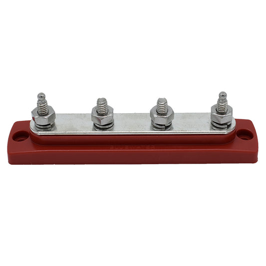 Bluewater Common Stud Busbar 4 Gang - Red [312303-B-025]
