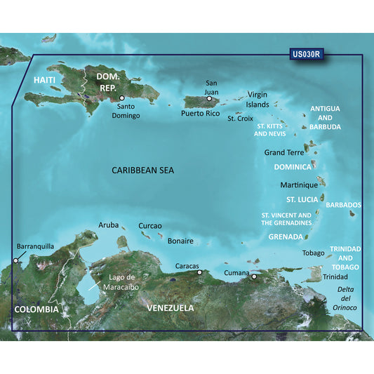 Garmin BlueChart g3 Vision HD - VUS030R - Southeast Caribbean - microSD/SD [010-C0731-00]