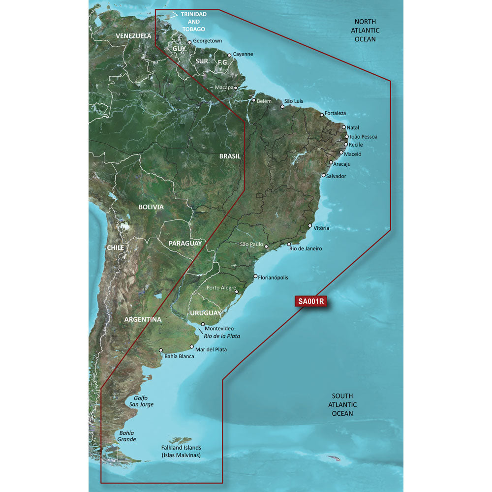 Garmin BlueChart g3 Vision HD - VSA001R - South America East Coast - microSD/SD [010-C1062-00]