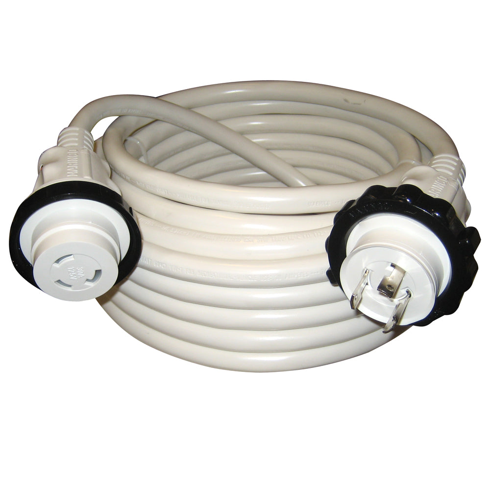 Marinco 30A 125V Molded Standard Cordset - White - 50' [199120]