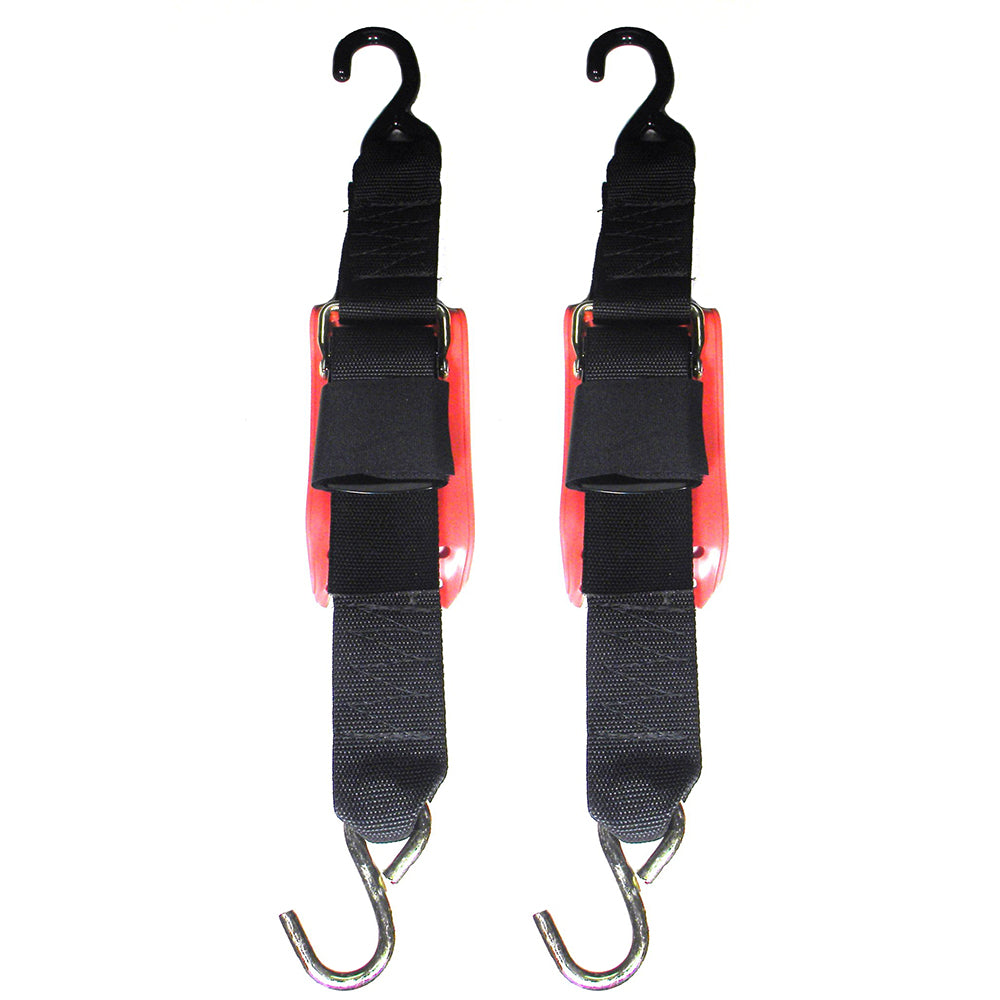 Rod Saver Quick Release Trailer Tie-Down w/Vinyl Pad - 2" x 4 - Pair [QRTD4VP]